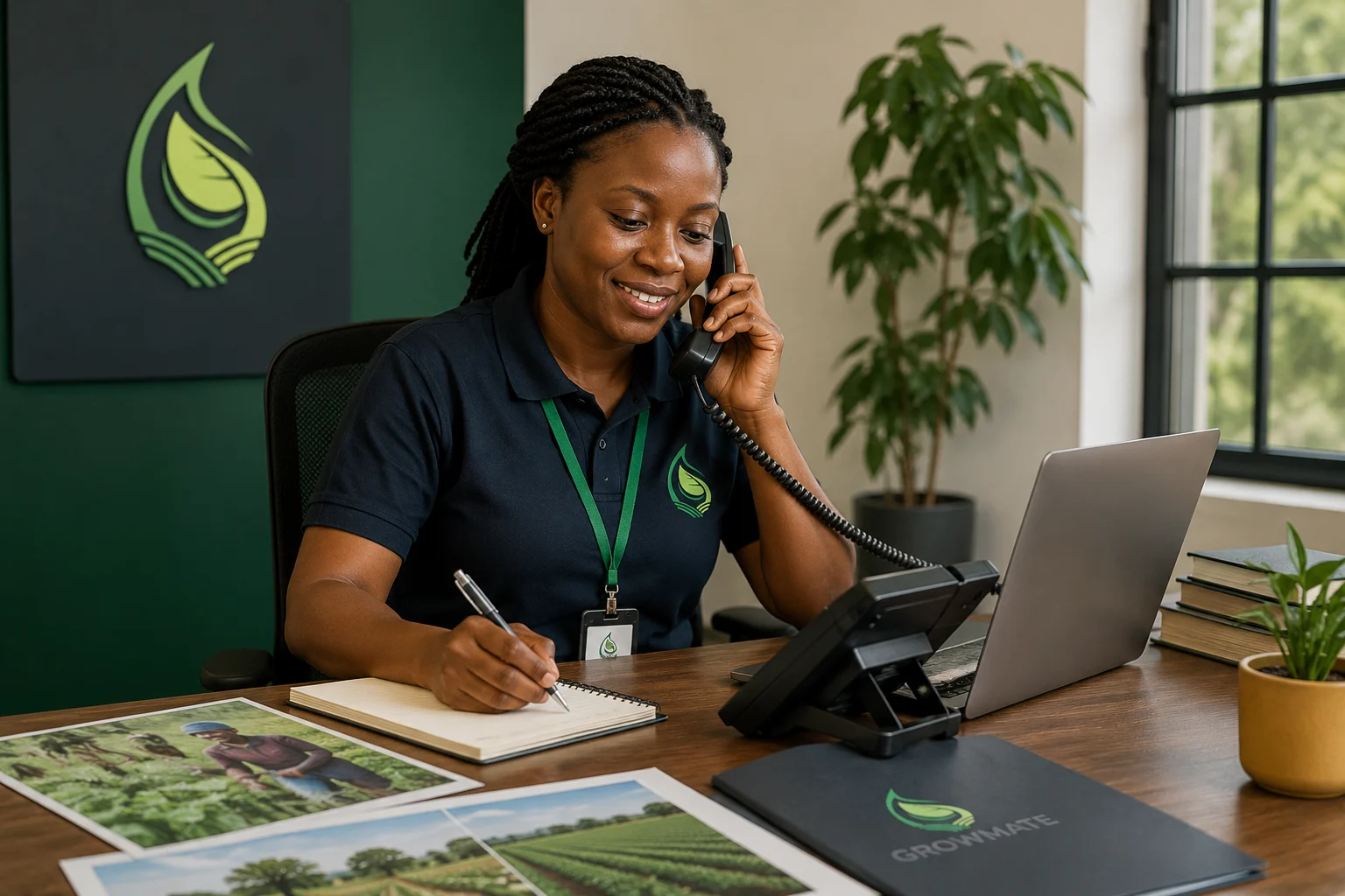 Growmate Uganda agricultural support office and inquiry team